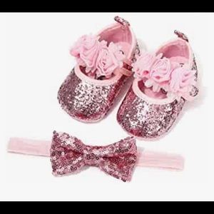 Matching shoes and headband